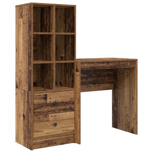 vidaXL Bord Gammelt tr&aelig; 115,5 x 40 x 127 cm 2 stk.