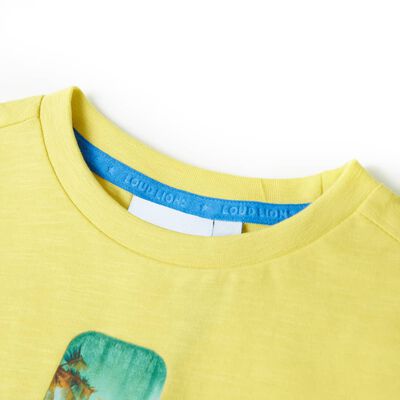 T-shirt til børn str. 92 gul