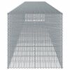 vidaXL gabionkurv med cover 850x100x100 cm galvaniseret jern