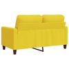 vidaXL 2-personers sofa 120 cm stof lysegul