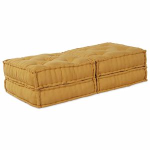 vidaXL Modulssofa Enhed 2 stk. Stof Gul 140 x 70 x 36 cm