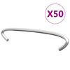 vidaXL gabionkroge 50 stk. galvaniseret st&aring;l 10 cm