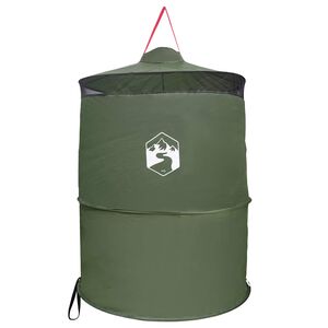 vidaXL Pop-up toilettelt med h&aelig;ngetov Gr&oslash;n 97 x 126 cm
