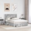 vidaXL Sengestel med skuffe med hovedg&aelig;rde Konstrueret tr&aelig;