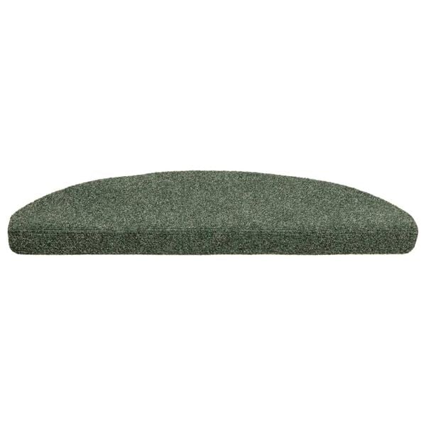 vidaXL trappemåtter selvklæbende 30 stk. 65x21x4 cm grønne halvrunde store