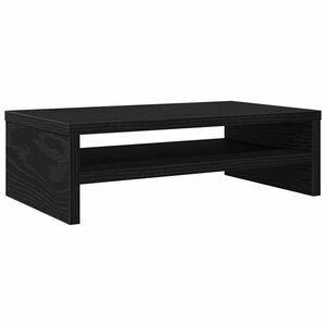 vidaXL sk&aelig;rmstander 42x24x13 cm konstrueret tr&aelig; sort egetr&aelig;sfarve