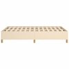 vidaXL sengeramme uden madras 120x190 cm stof cremefarvet