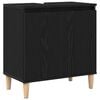 vidaXL Badev&aelig;relsesskabsunder Sort eg 58 x 33 x 60 cm Konstrueret tr&aelig;