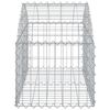 vidaXL buet gabionkurv 100x50x40/60 cm galvaniseret jern