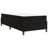vidaXL Sengestel med madras Sort 100 x 200 cm Stof