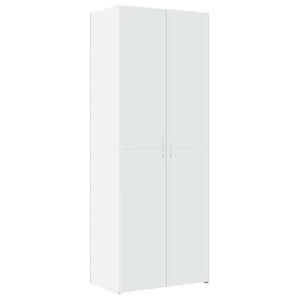 vidaXL skab 70x42,5x185 cm konstrueret tr&aelig; hvid