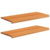 vidaXL Vindueskarme 2 stk. Lys Brun 100 x 40 x 2 cm Solid b&oslash;g