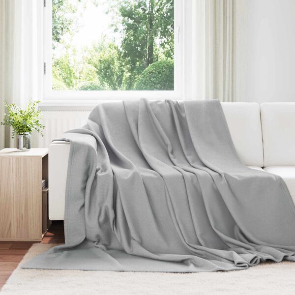 vidaXL Kastet&aelig;pper 24 pcs Gr&aring; 270 x 240 cm Fleece