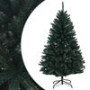 vidaXL Kunstigt Hinged Juletr&aelig; 150 cm PVC M&oslash;rkegr&oslash;n