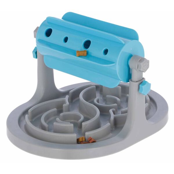 Kerbl aktivitetsrulle til hunde anti-choke bl&aring; og gr&aring;