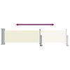 vidaXL sammenrullelig sidemarkise 60 x 300 cm cremefarvet