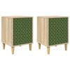 vidaXL Natskab GELEEN 2 stk. Sonoma-eg 36 x 33 x 50 cm Konstrueret tr&aelig;
