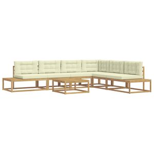 vidaXL Udend&oslash;rs sofagruppe med pude Hvid 79 x 79 x 37 cm Polyester