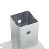 vidaXL stolpefødder firkantet 12 stk. 71x71 mm galvaniseret stål