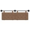 vidaXL H&aelig;ngende Hovedgavl Cappuccino 130 x 55 x 5 cm Faux l&aelig;der