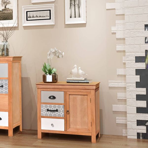 vidaXL sk&aelig;nk 65 x 35 x 60 cm massivt eukalyptustr&aelig;