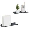 vidaXL Sv&aelig;vende hylde V&aelig;gmonteret 2 pcs Antracit 30 x 9 x 2,5 cm St&aring;l