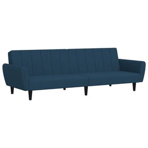vidaXL 2-personers sovesofa fl&oslash;jl bl&aring;