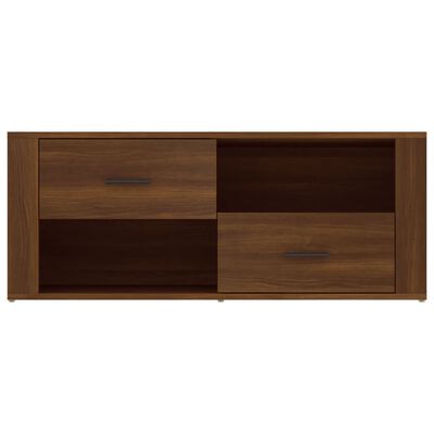 vidaXL tv-bord 100x35x40 cm konstrueret træ brun egetræsfarve