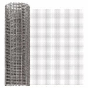 vidaXL Netsk&aelig;rm 40 x 1000 cm 3 Mesh Rustfrit st&aring;l 201 S&oslash;lv
