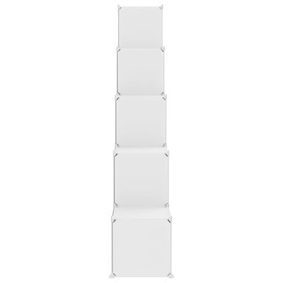 vidaXL opbevaringsreol til børn 15 kubeformede kasser PP hvid