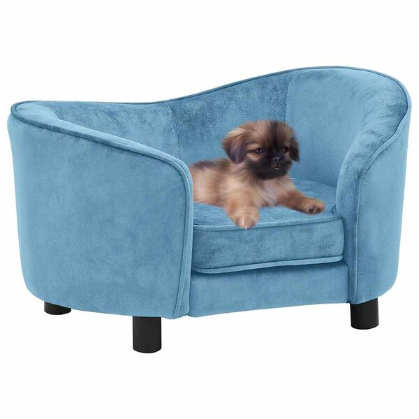 vidaXL hundesofa 69x49x40 cm plys turkis