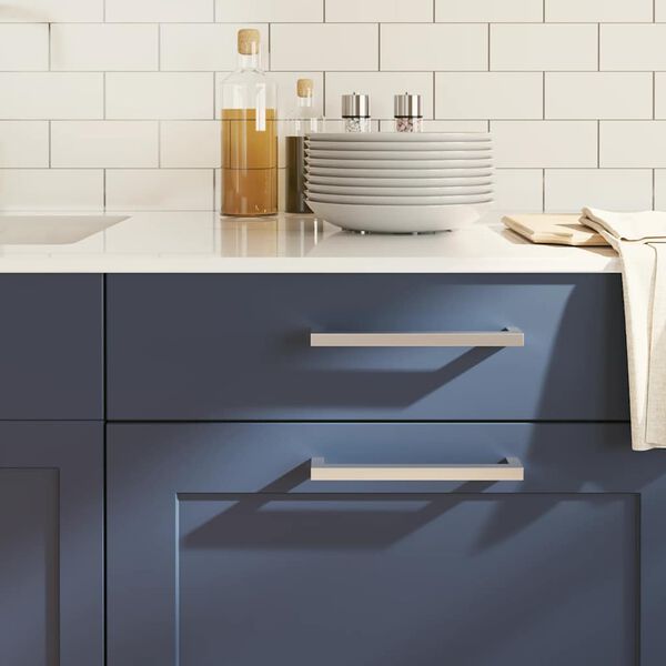 vidaXL skabshåndtag 5 stk. 192 mm rustfrit stål sølvfarvet