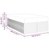 vidaXL Sengestel med madras Sort 120 x 200 cm Stof