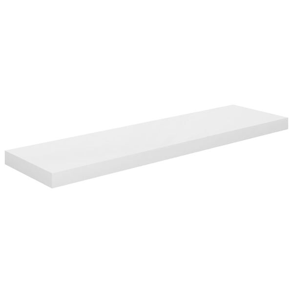 vidaXL væghylder 2 stk. 90x23,5x3,8 cm MDF hvid højglans