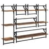 vidaXL V&aelig;ghyldes&aelig;t 6 pcs Gammelt tr&aelig; 100 x 25 x 30 cm Konstrueret tr&aelig;