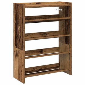 vidaXL skoreol 60x25x81 cm konstrueret tr&aelig; antikt tr&aelig;