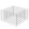 vidaXL gabion-h&oslash;jbed 90x90x50 cm galvaniseret st&aring;l