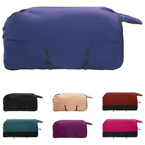 vidaXL Hestet&aelig;ppe M&oslash;rk Gr&oslash;n og Sort 95 cm Polyester