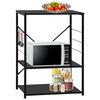 vidaXL skab til mikrobølgeovn 60x39,6x79,5 cm konstrueret træ sort