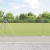 vidaXL Hegnsp&aelig;l S&oslash;lv 50 x 0,8 m (25 mm net) St&aring;l