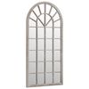 vidaXL havespejl 90x45 cm jern sandfarvet