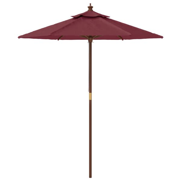 vidaXL haveparasol med tr&aelig;stang 196x231 cm bordeauxfarvet