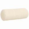 vidaXL Bolsterpuder 2 pcs Creme Ø 15 x 40 cm Velourstof