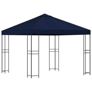 vidaXL Pavillon 3 x 3 m Bl&aring; Polyester og St&aring;l 190 gsm