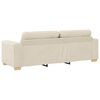 vidaXL Sofa Beige 221 x 78 x 80 cm Linned-blandet stof