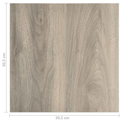 vidaXL selvklæbende gulvbrædder 20 stk. 1,86 m² PVC gråbrun