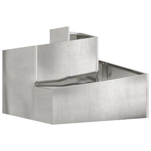 vidaXL Have Blomsterkrukke S&oslash;lv 60 x 60 x 50 cm Galvaniseret st&aring;l