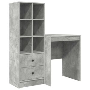 vidaXL Bord Beton Gr&aring; 105,5 x 50 x 127 cm 2 stk.