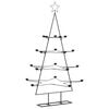 vidaXL dekorativt juletr&aelig; 140 cm metal sort