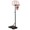 vidaXL basketballstativ 216-250 cm polyethylen hvid